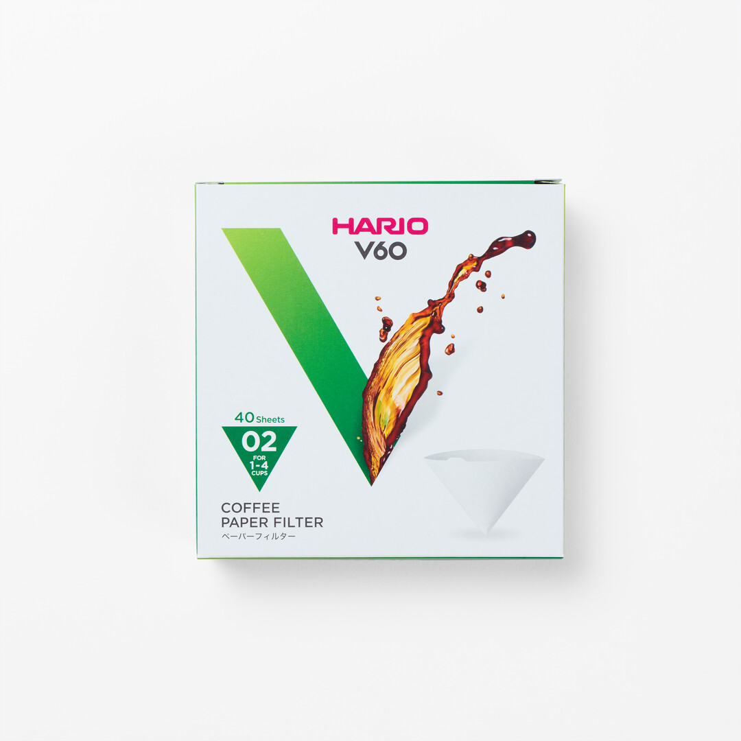 Hario V60 Coffee Filter Papers in white from Japan House London.
