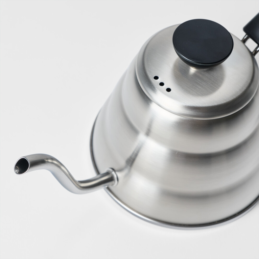 Beehive-shaped Hario V60 Buono Drip Kettle - 600ml with a gooseneck spout from Japan House London.