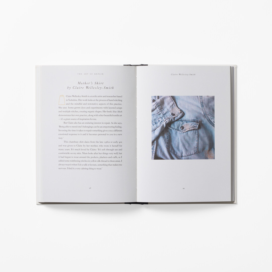 A spread from the book The Art of Repair from Japan House London.