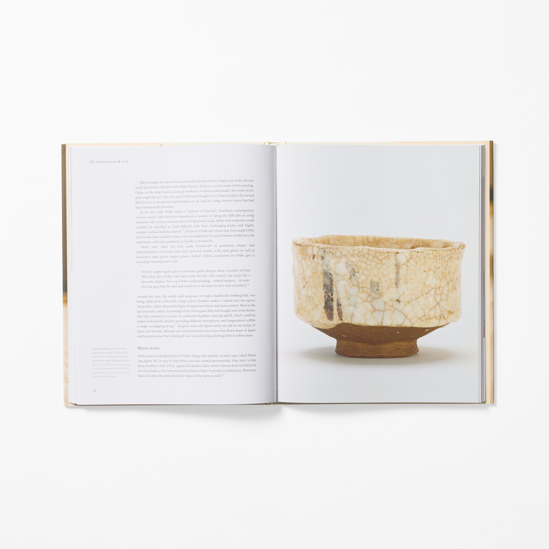 A spread of the book The Teabowl from Japan House London.