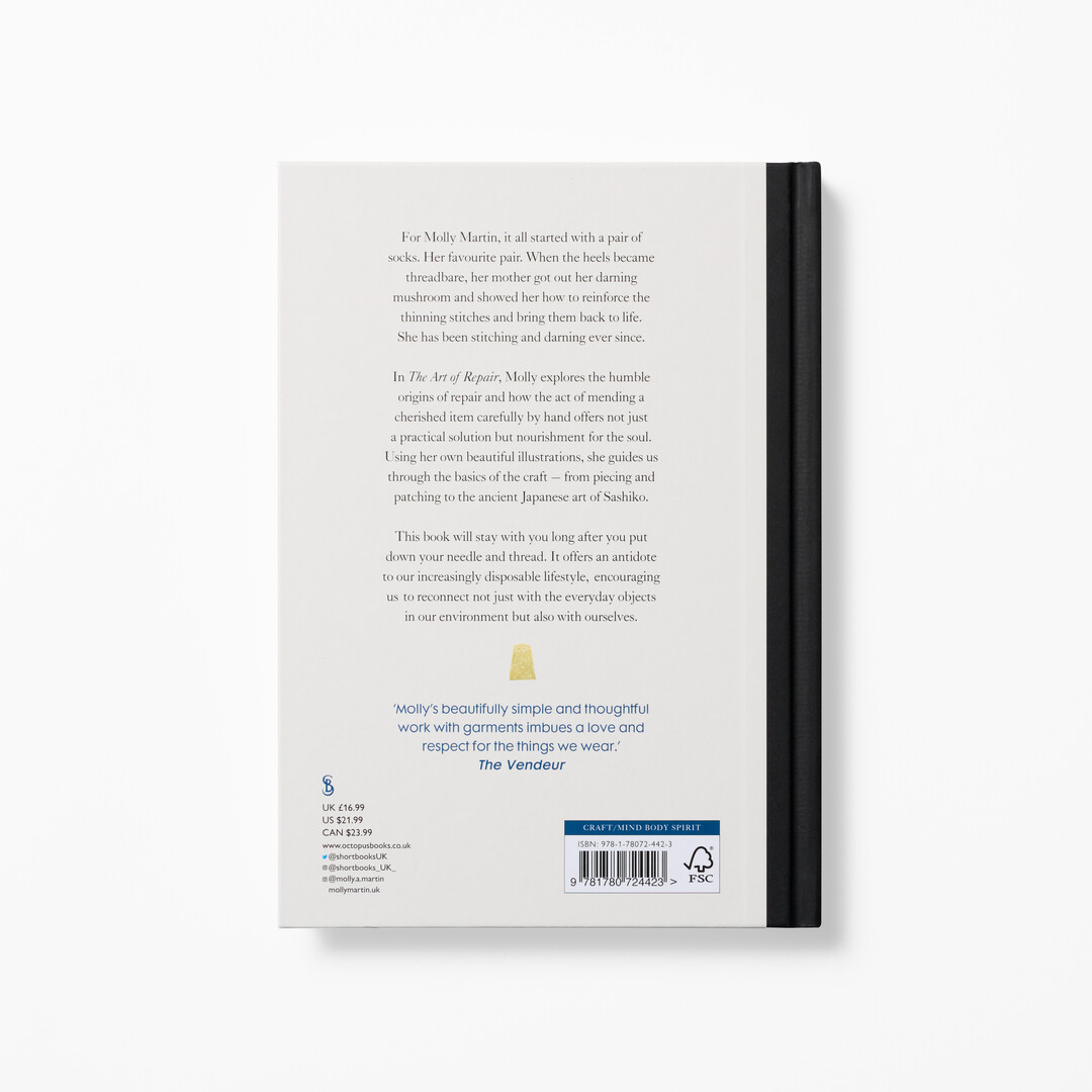 The book cover of The Art of Repair from Japan House London.
