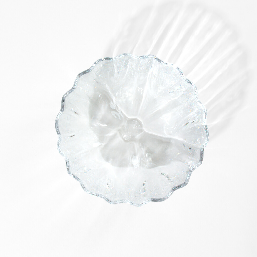 A small glass bowl by Sghr from Japan House London