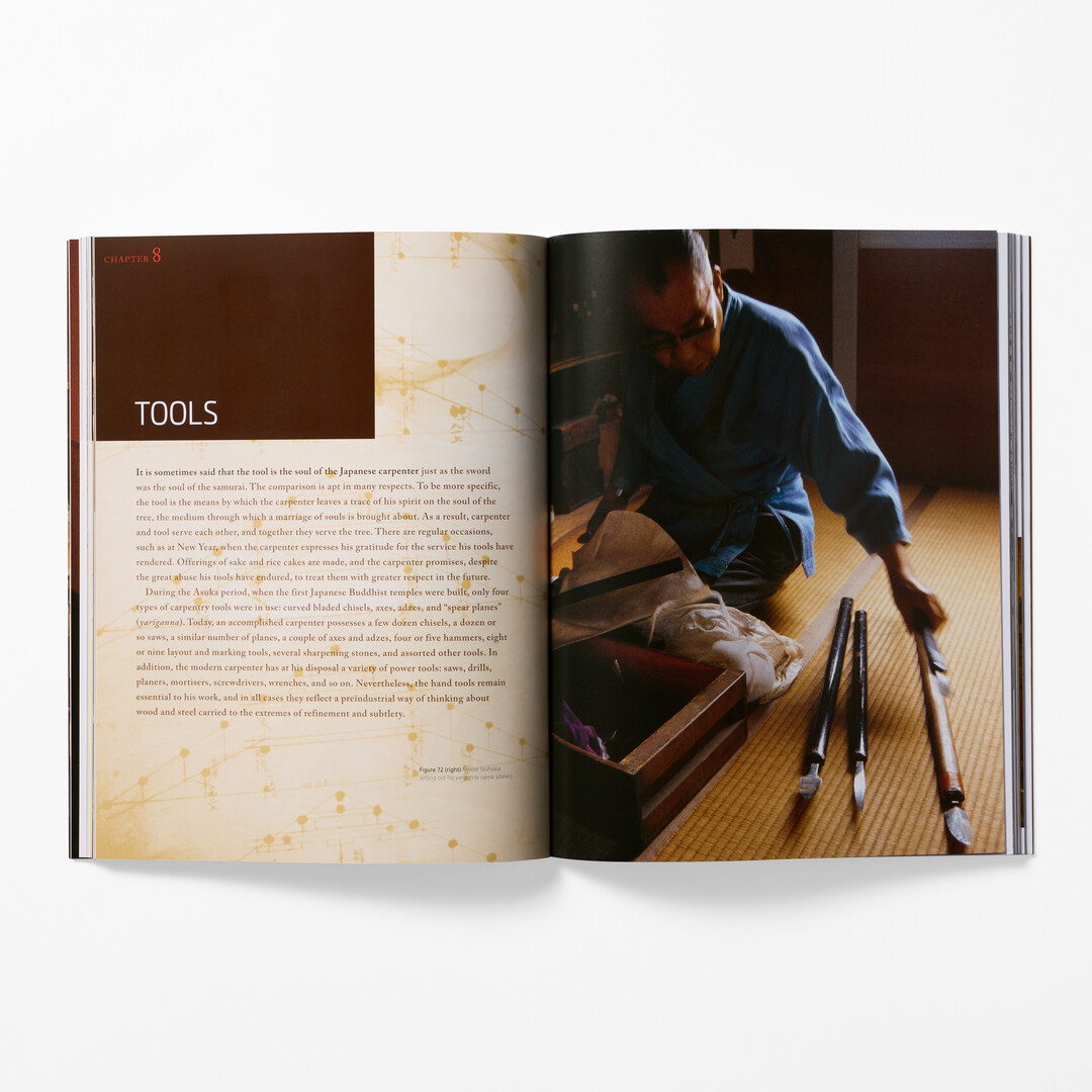 A spread from the book The Genius of Japanese Carpentry from Japan House London.