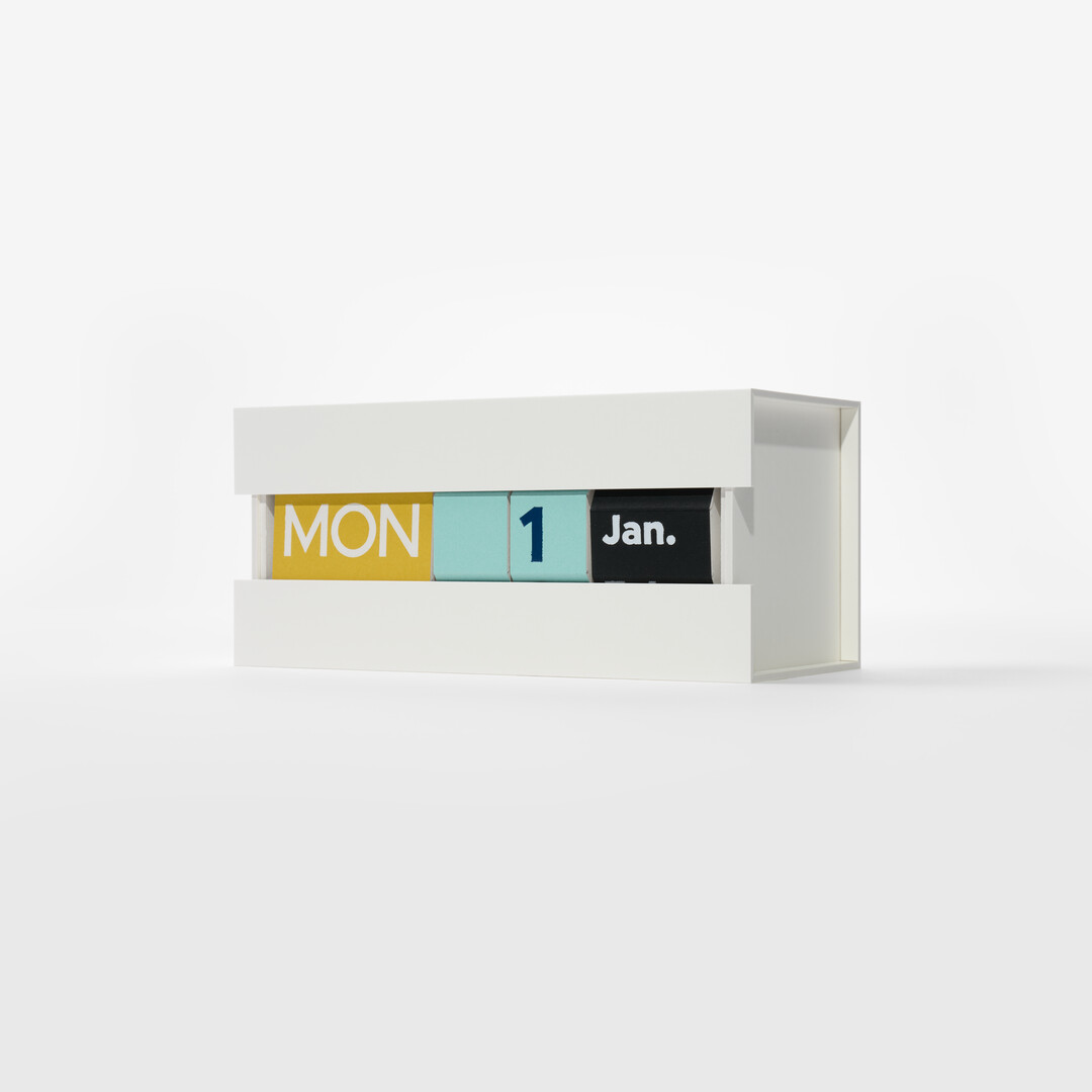 White Paper Perpetual Calendar by Mlorita Corporation from Japan House London.