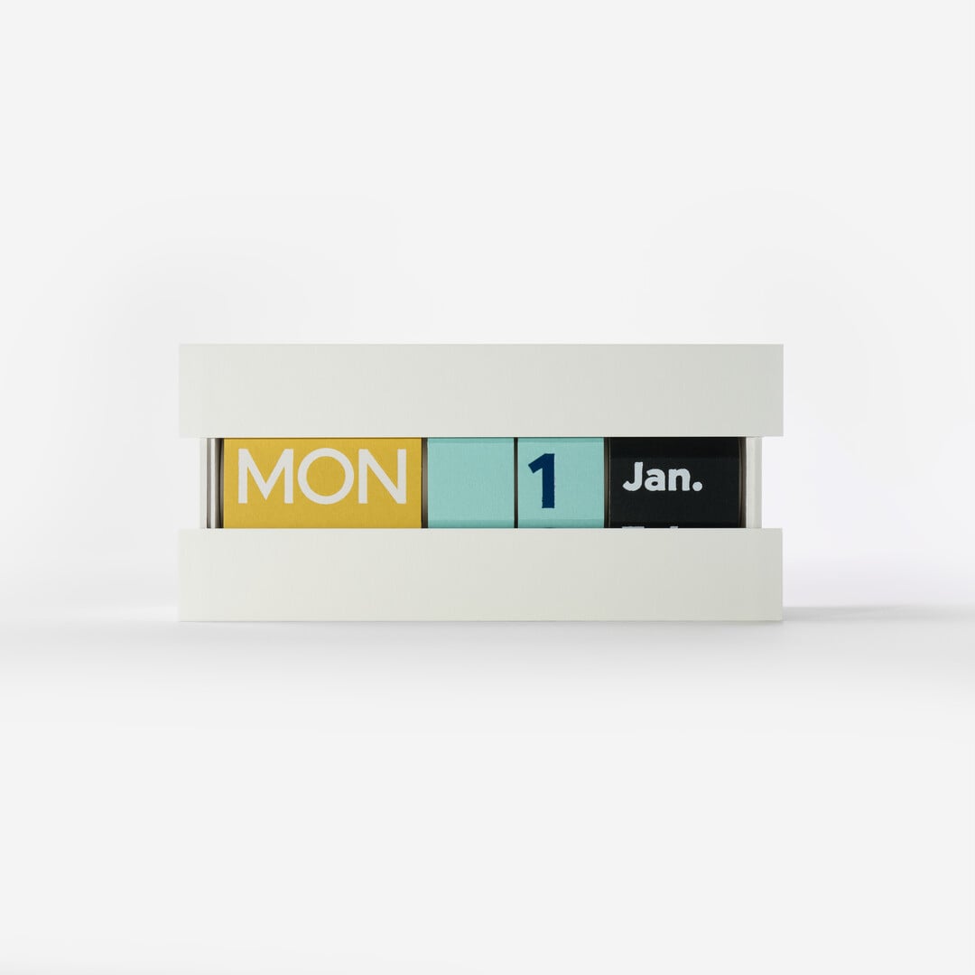 White Paper Perpetual Calendar by Mlorita Corporation from Japan House London.