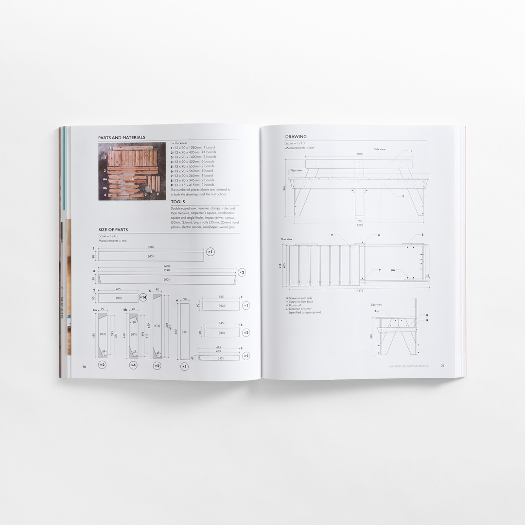 A spread from Simple Japanese Furniture from Japan House London.
