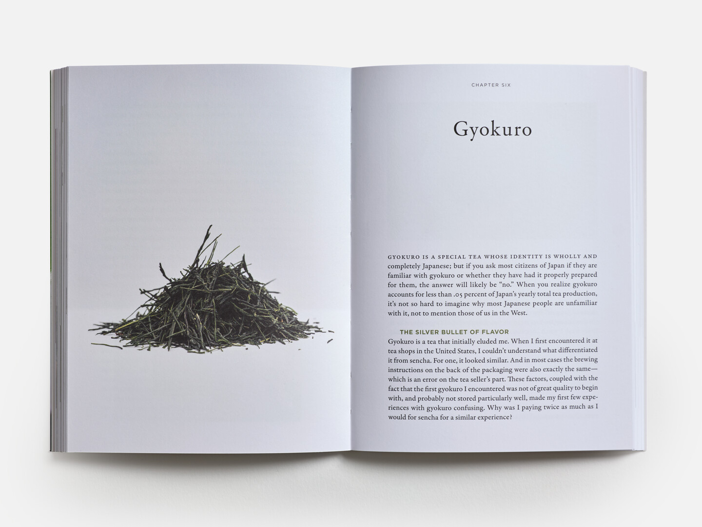 Spread of book Stories of Japanese Tea from Japan House London.