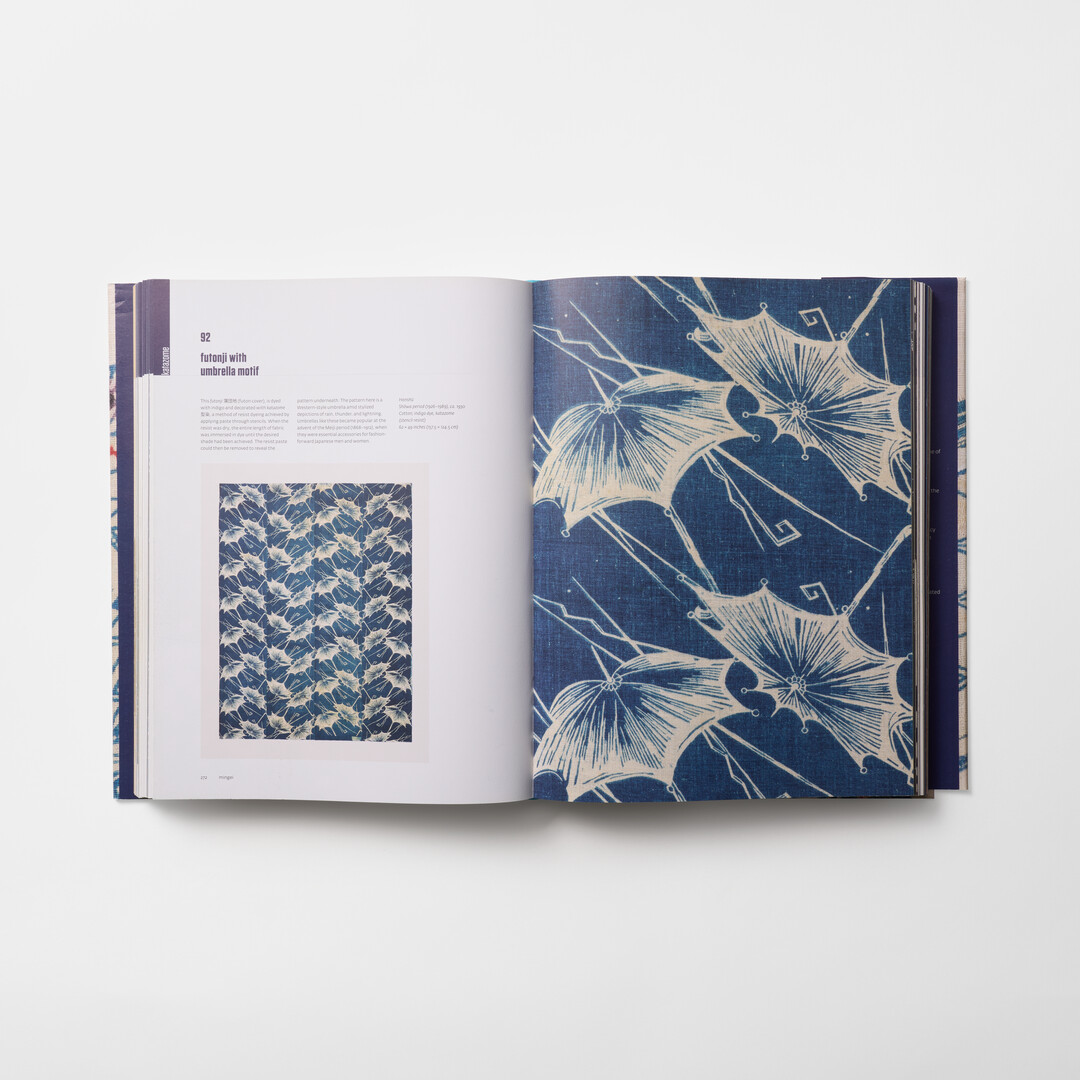 A spread from the book Textiles of Japan from Japan House London.
