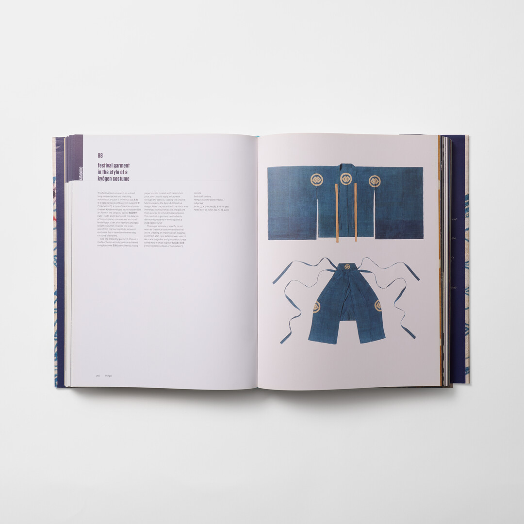 A spread from the book Textiles of Japan from Japan House London.