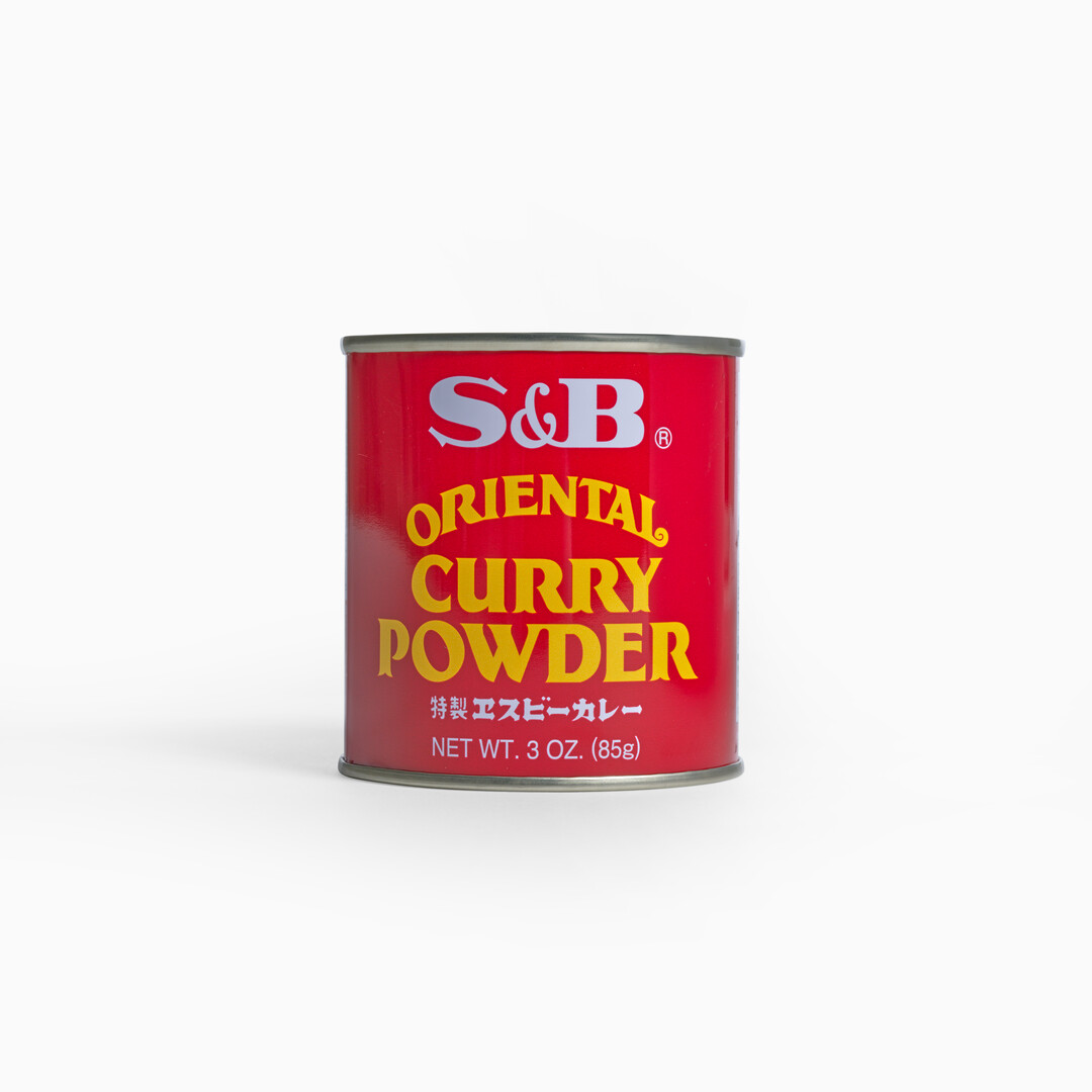 A red can of S&B Curry Powder from Japan House London.
