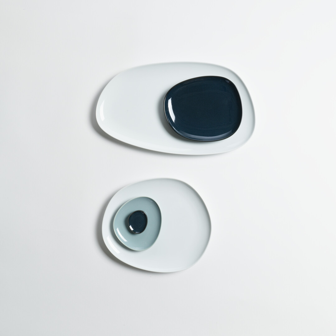Porcelain series Petra by Hakusan from Japan House London.