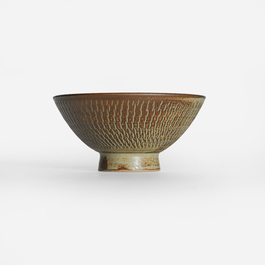 Kaneha Koishiwara Ceramic Bowl with tobikanna pattern from Japan House London.