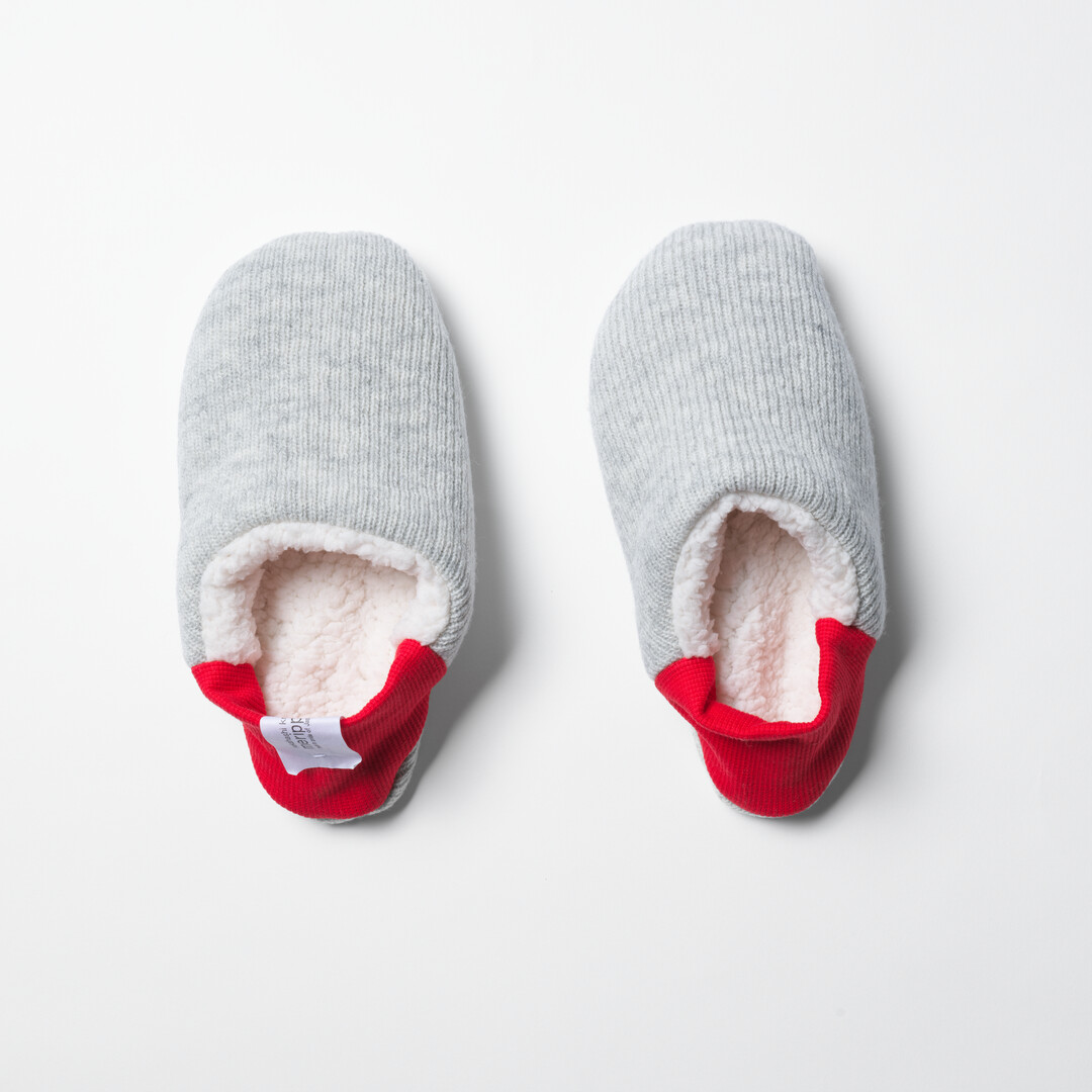 Merippa Slippers Quarter Knit Sheep Boa from Japan House London.