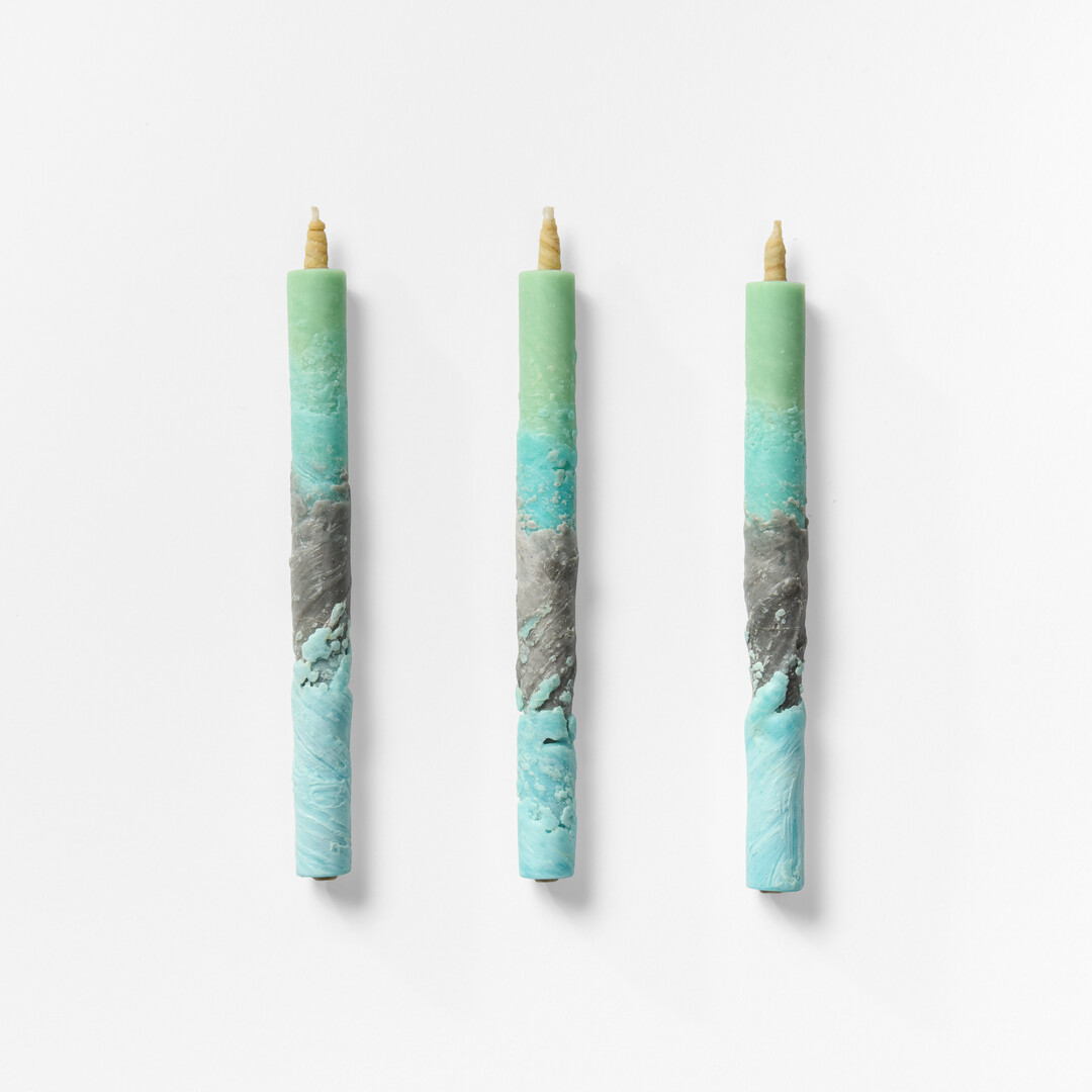 Warōsoku Candles Gradation Colours by Haze from Japan House London.