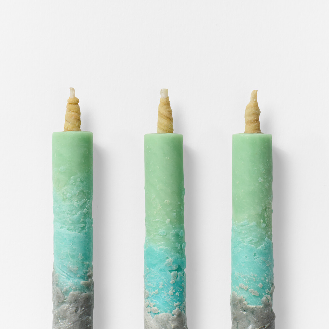 Warōsoku Candles Gradation Colours by Haze from Japan House London.