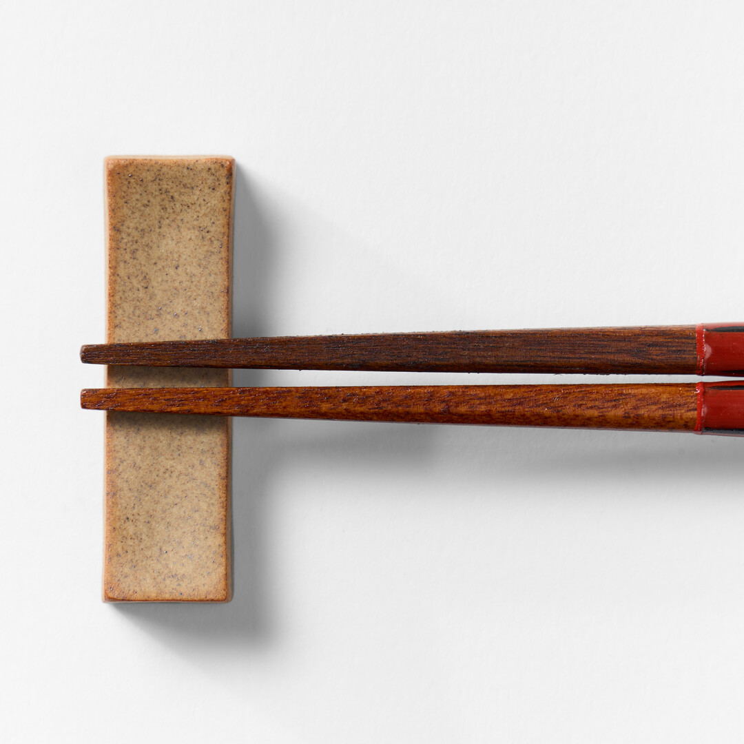 Urushi Lacquer Chopsticks and rest from Japan House London.