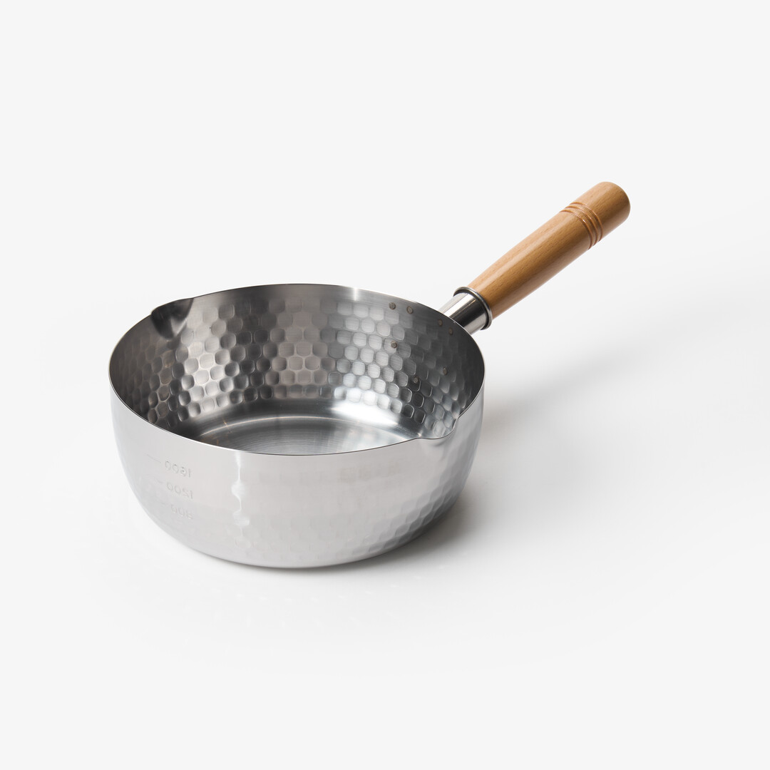 Stainless Steel Yukihira Sauce Pan 20 cm with lid from Japan House London.