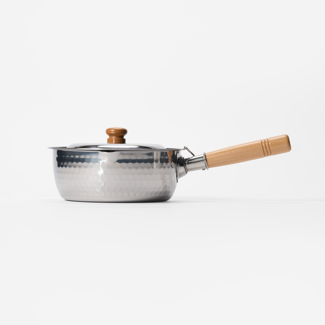Stainless Steel Yukihira Sauce Pan 20 cm with lid from Japan House London.