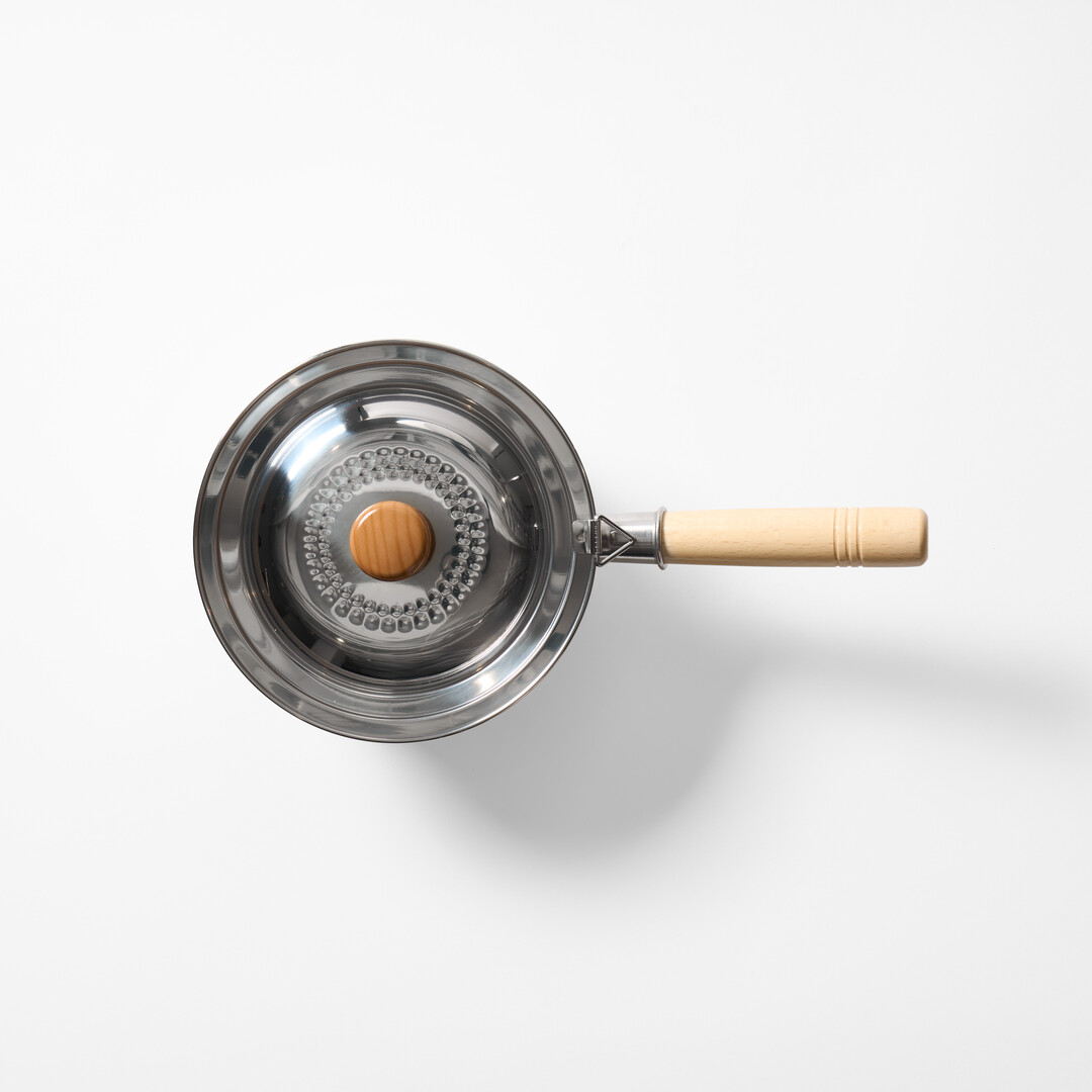 Stainless Steel Yukihira Sauce Pan 16 cm with lid from Japan House London.