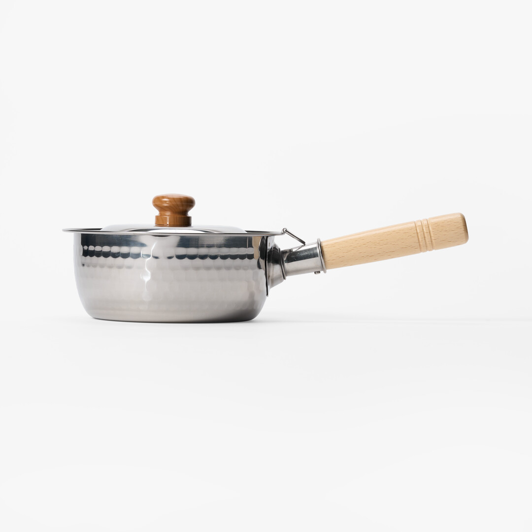 Stainless Steel Yukihira Sauce Pan 16 cm with lid from Japan House London.