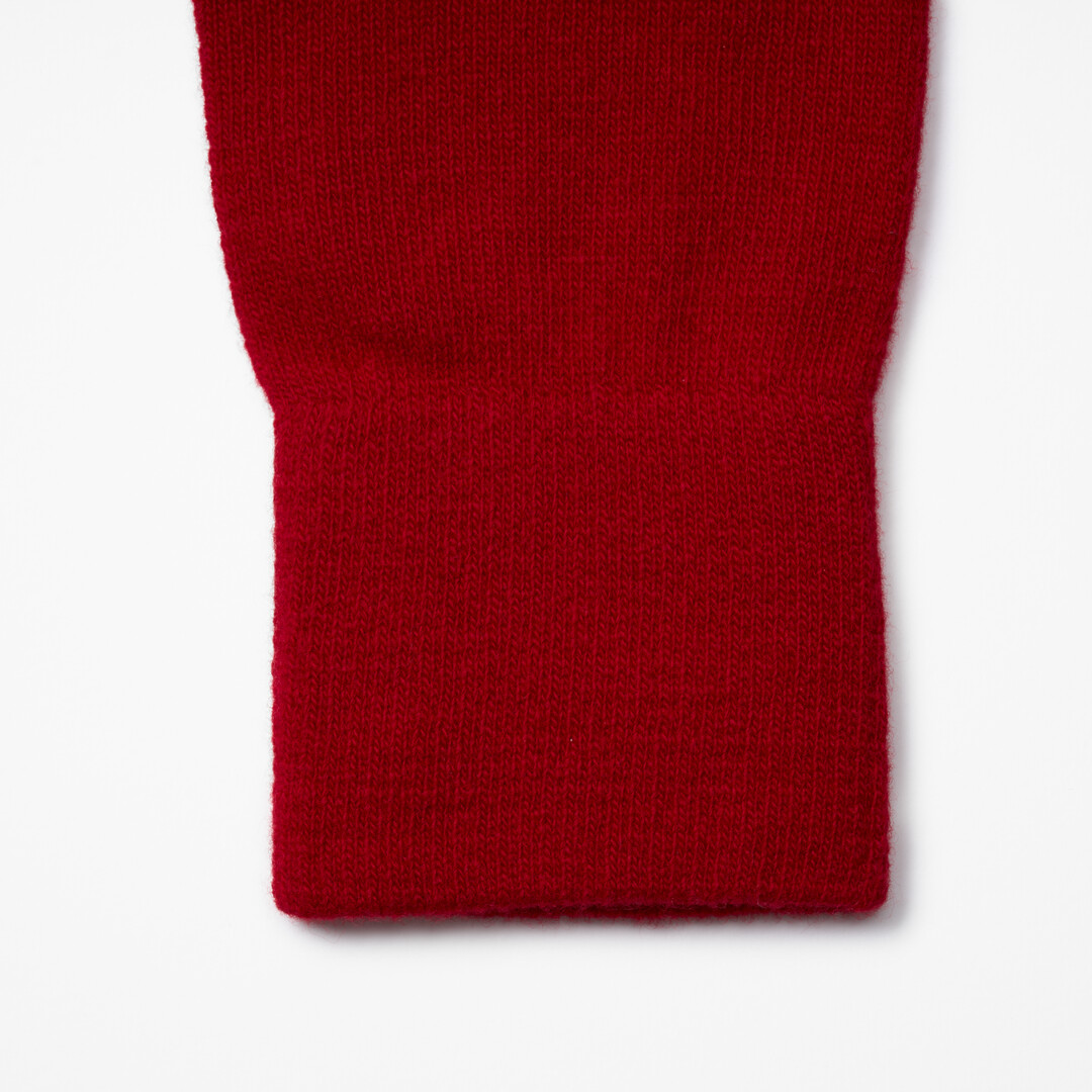 Red Merino Wool Gloves from Japan House London.