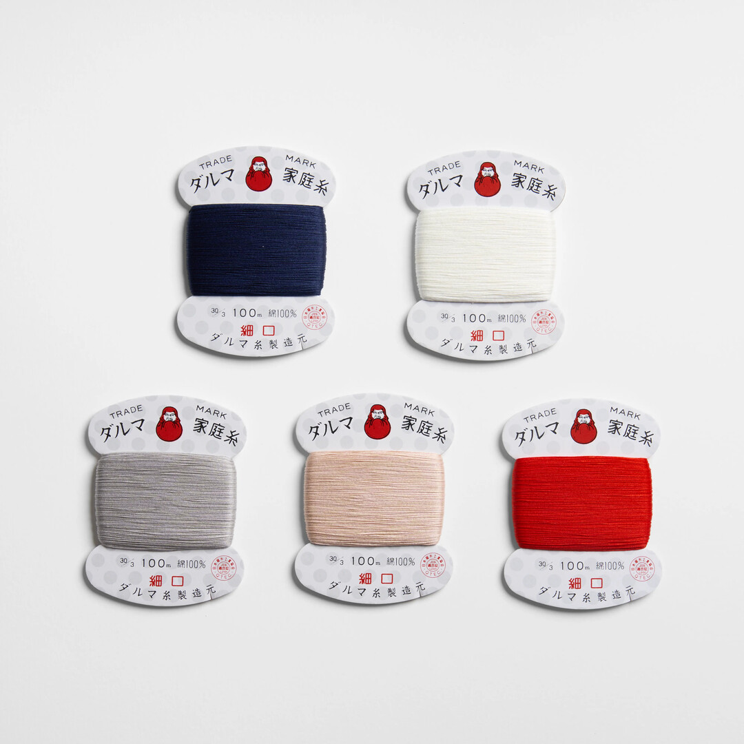 Cotton Thread Card Set - Akaragi (11 / 34 / 36) from Japan House London.