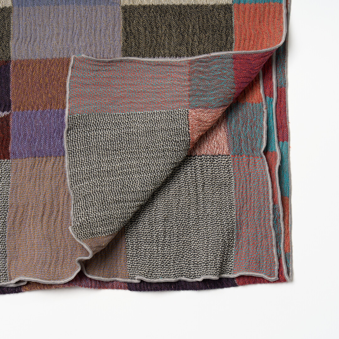 NUNO Wool Scarf Rhombus Half size from Japan House London.
