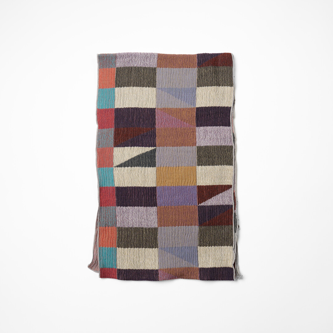 NUNO Wool Scarf Rhombus Half size from Japan House London.