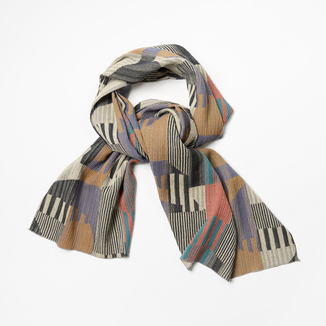 NUNO Wool Stole Rooftop Full Size from Japan House London.
